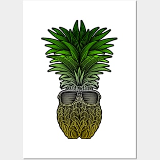 Party Pineapple Posters and Art